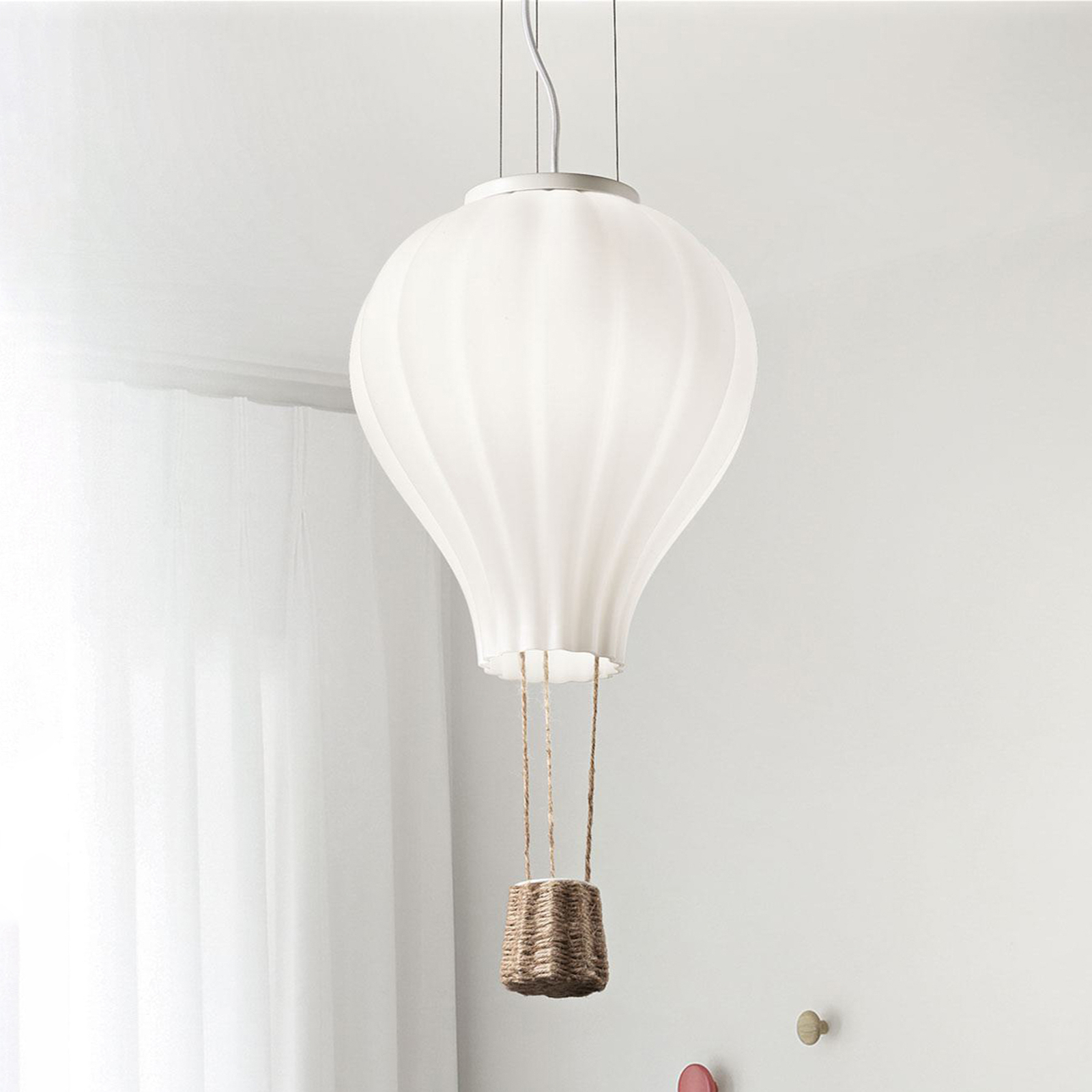Ideal Lux hänglampa Dream Big, vit, opalglas, Ø 30 cm
